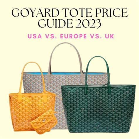 goyard price 2023 euro